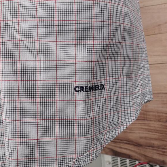 DANIEL CREMIEUX COLLECTION SHORT SLEEVE CHECK BUTTON DOWN SHIRT MENS SZ M - Picture 4 of 7